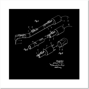 Dentist Drill Vintage Patent Drawing Posters and Art